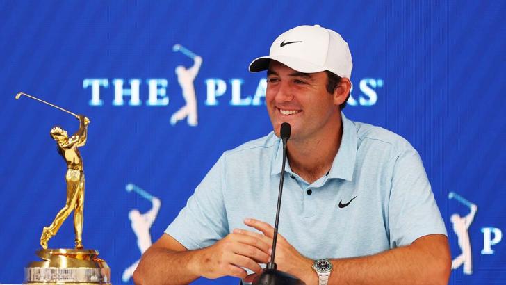 Scottie Scheffler winning The Players at Sawgrass